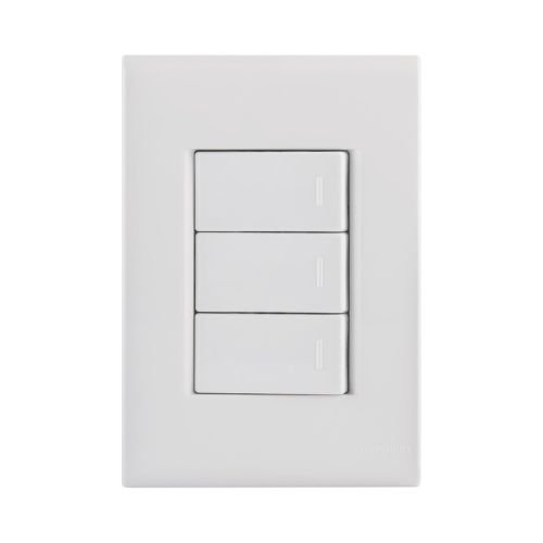 INTERRUPTOR TRIPLO SIMPLES 10A 250V I9 - ILUMI 9419